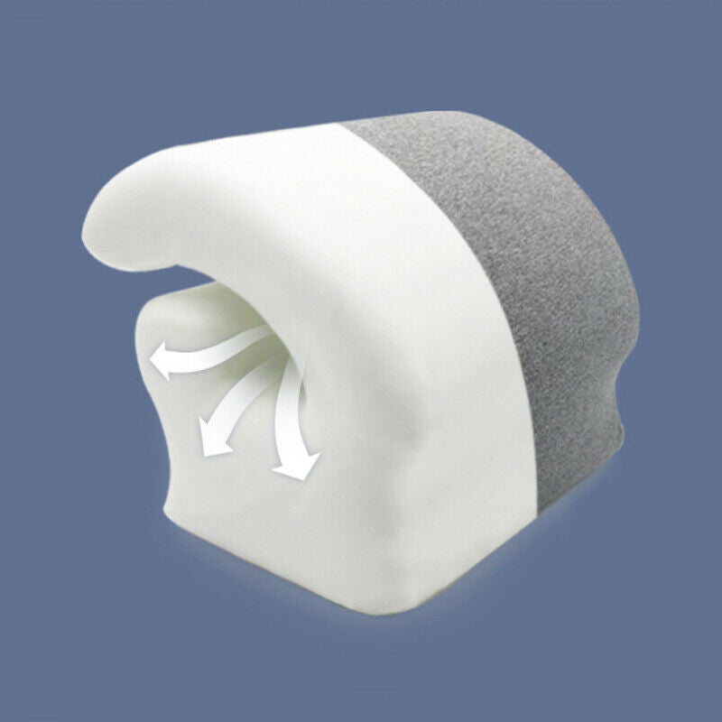 Memory Foam Headrest Desk Nap Pillow Office Lumbar Support Cushion Cotton Cover