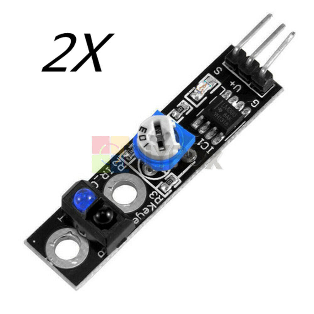 2Pcs TCRT5000 IR Infrared Line Track Follower Obstacle Avoidance Sensor Module