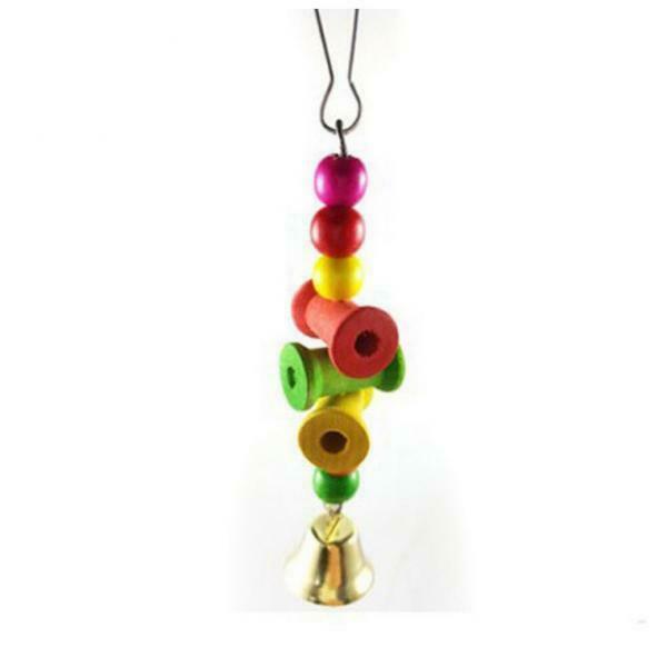 7pcs Wooden Hanging Swing for Cage Lovebirds Finches Conures Parakeets