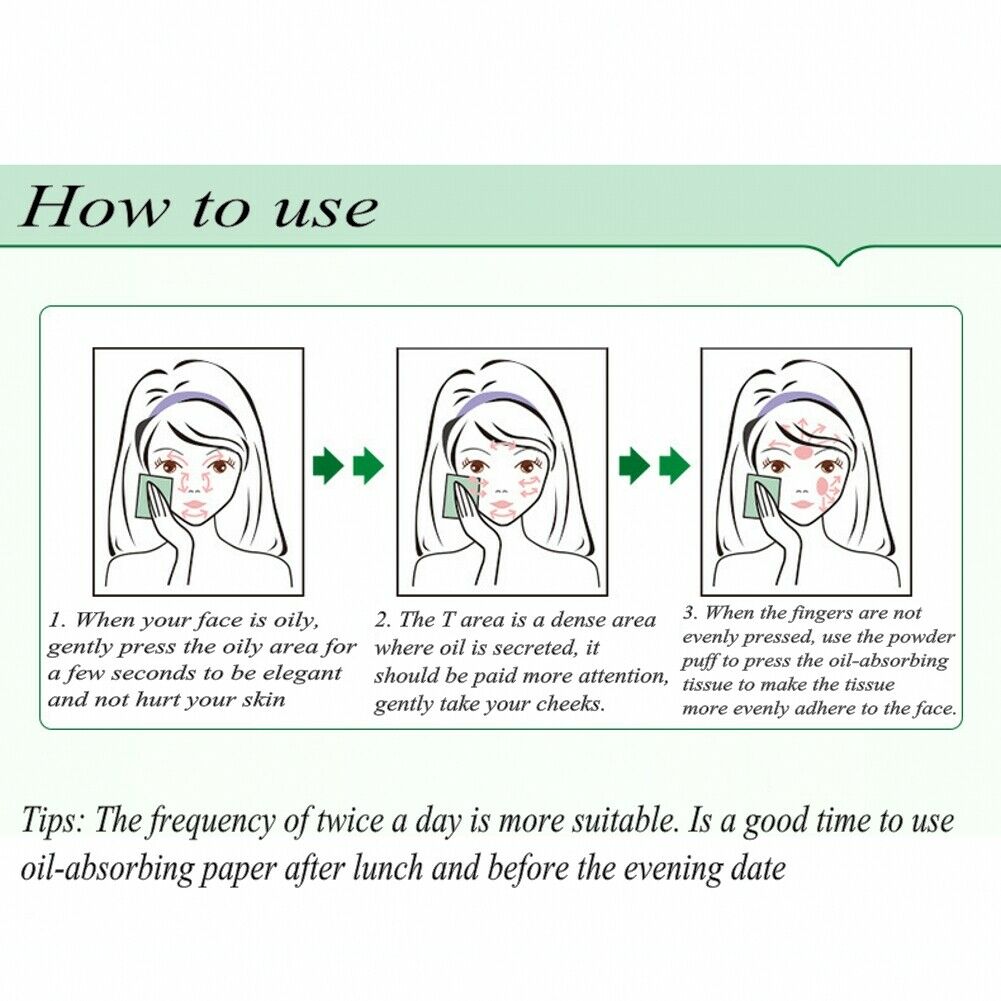 100pcs facial oil-control paper clean refreshing blue film oil-absorbing paper