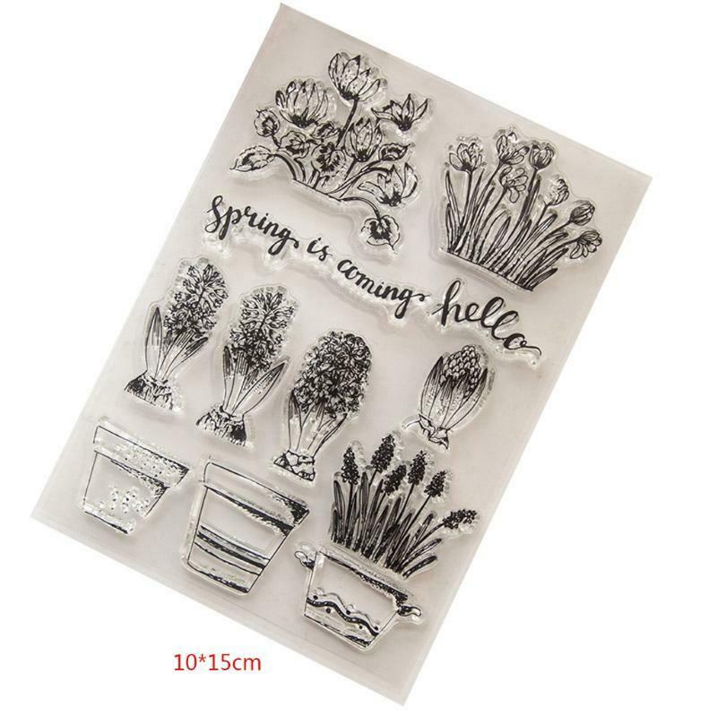 Spring Transparent Clear Silicone Stamp For DIY Scrapbooking Photo Album Decor