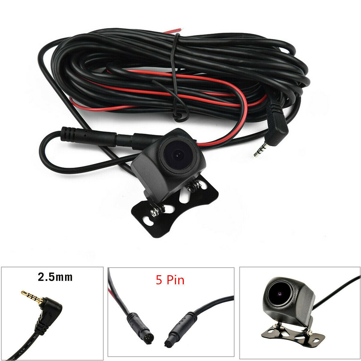 5 PIN 2.5mm Jack Car Rear View Backup  Camera For Car DVR Dash Cam Night Vision