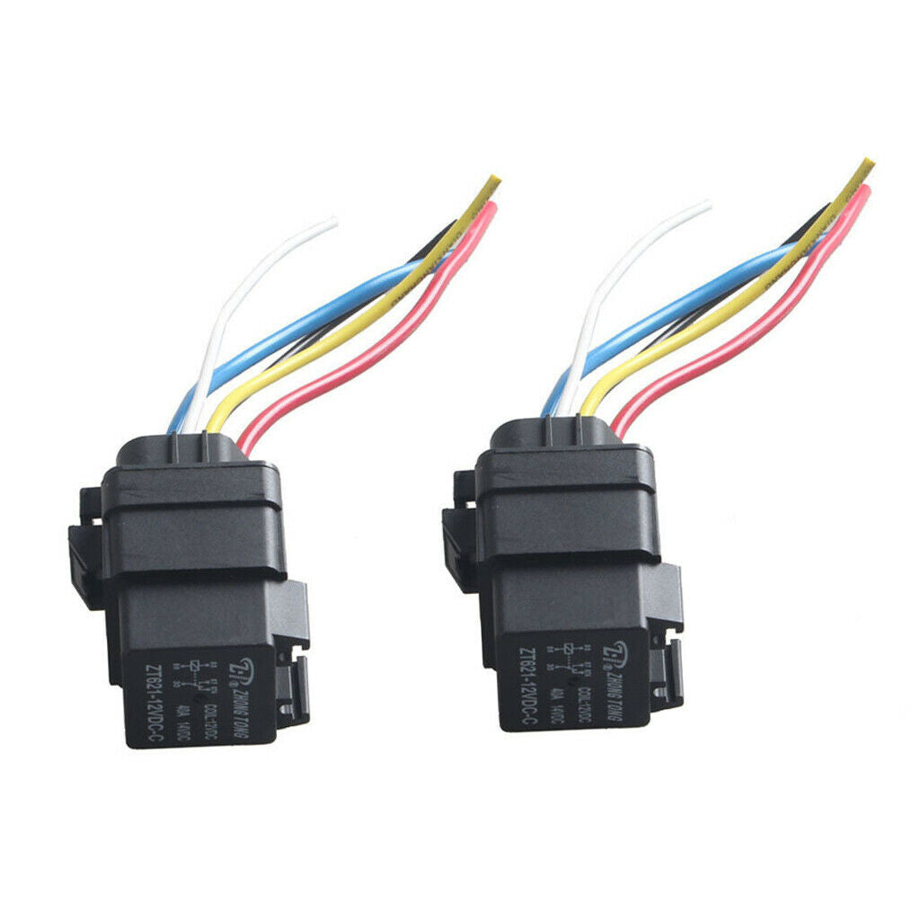 Water Resistance Integrated Automobile Relays 12V 40A 5PIN AUTO Relay Socket