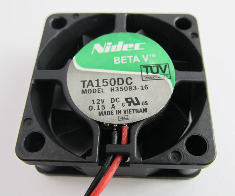 5pcs NIDEC H35083 12V 0.15A 8.5CFM 40x40x15mm 4015 DC Cooling Fan 2pin Connector