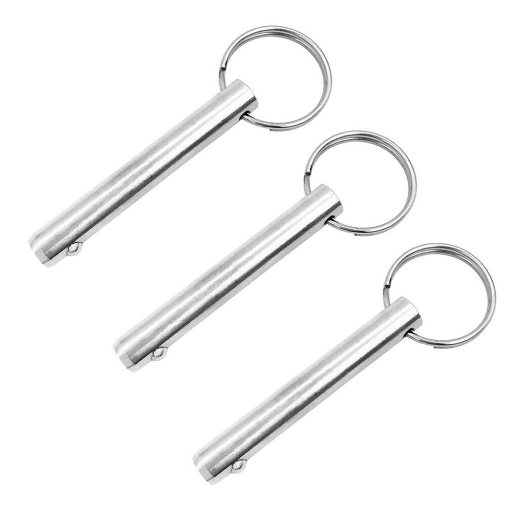 3pcs 10mm Quick Release Pin, 316 Stainless Steel with Sprung Ball End
