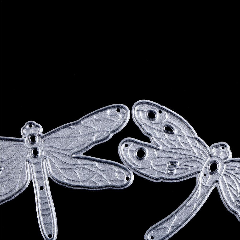 2pcs Dragonfly Metal Cutting Dies For DIY Scrapbooking Embossing Folder Decor Tt