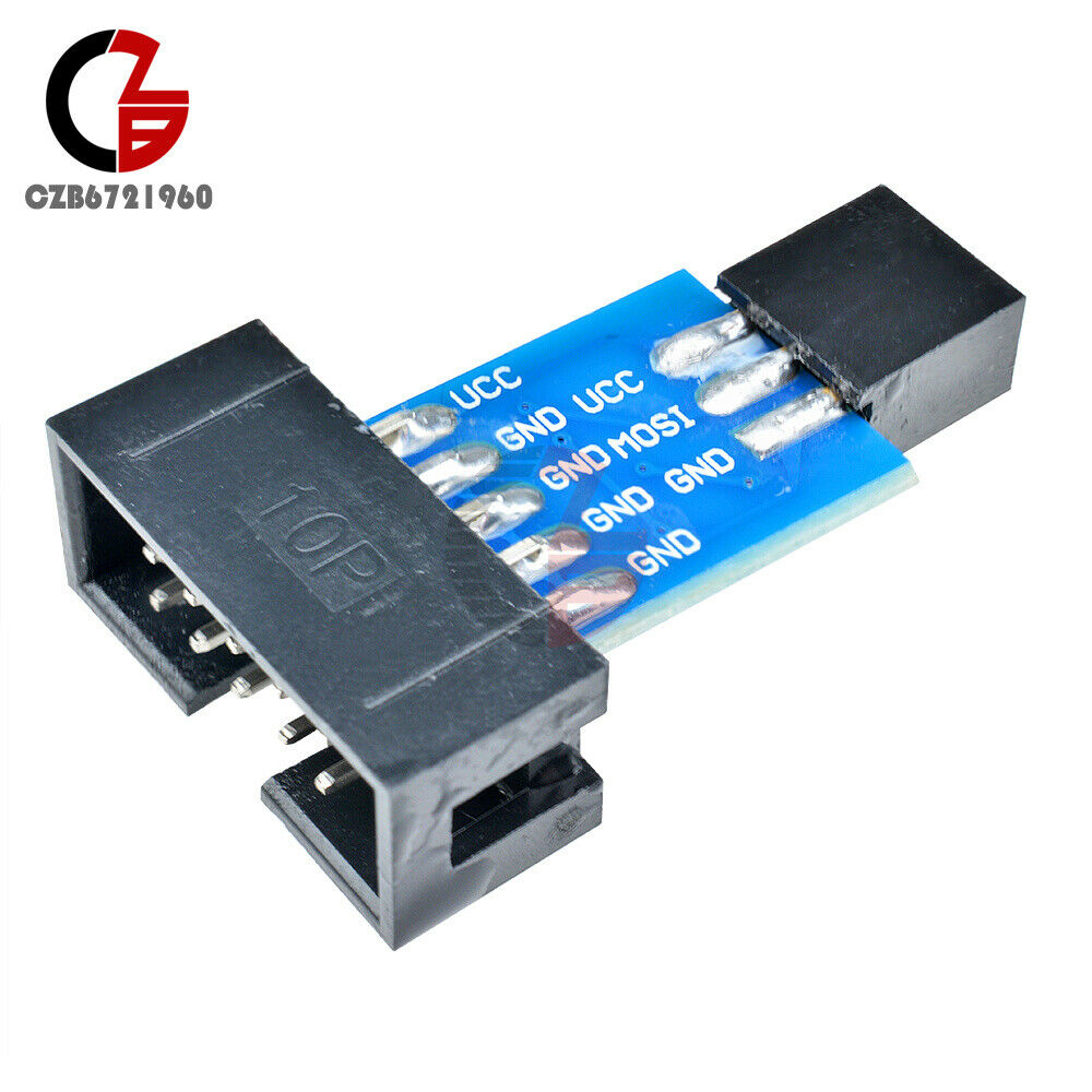 2Pcs 10Pin Convert To Standard 6 Pin Adapter Board F ATMEL STK500 AVRISP USBASP
