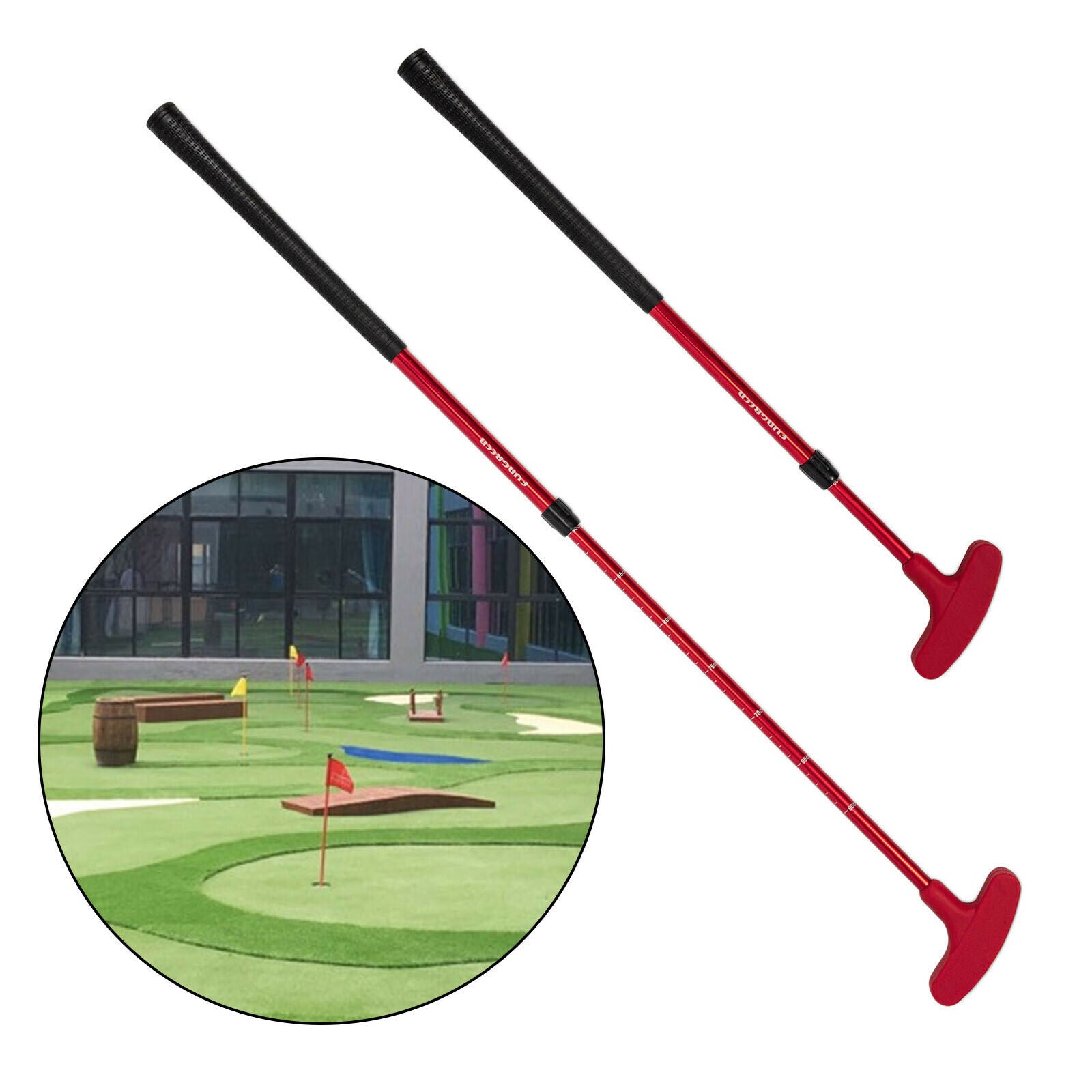 Premium Durable Two-Way Golf Clubs Putter Left Handed Right Handed for Kids Red