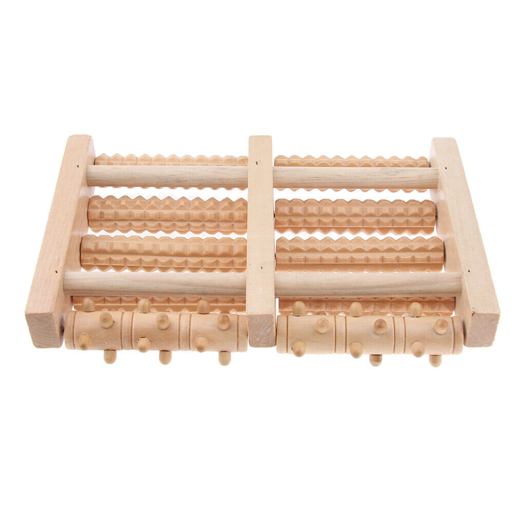 Wood Foot Massage Roller Feet Massager for Plantar Fasciitis Pain Fatigue
