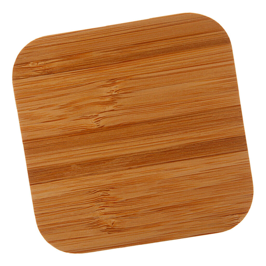 Bamboo Wood Portable Pad High Efficiency Wireless Charger for   Note 8