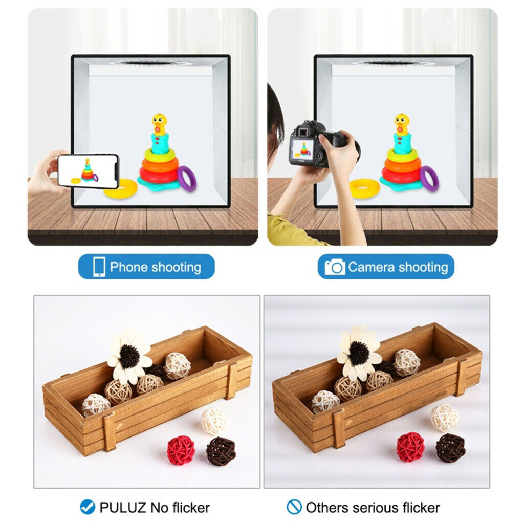 Photo Studio Light Box Photo Shooting Tent kit Photo-Box Booth Built-in LED