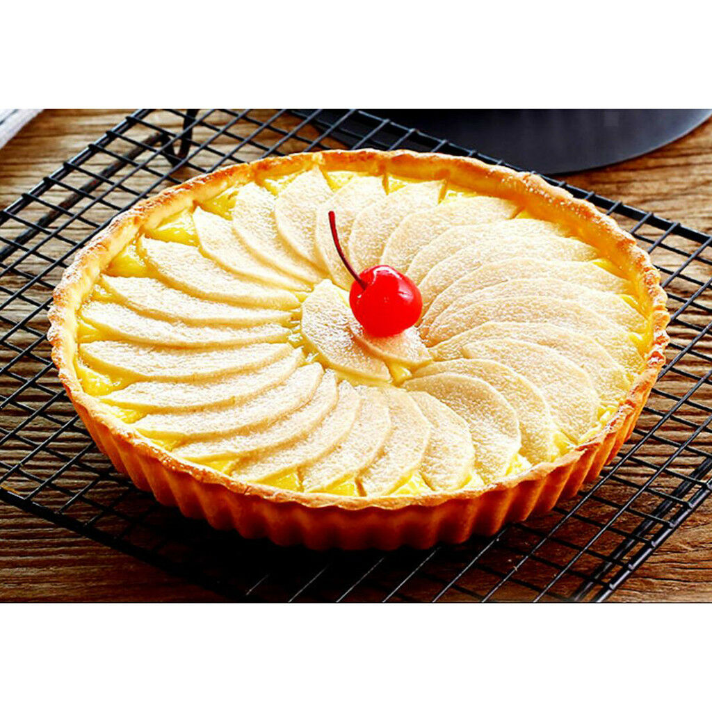 20cm Metal Quiche Tins Rouns Tart Pans Loose Base Non Stick Tart Pie Mold