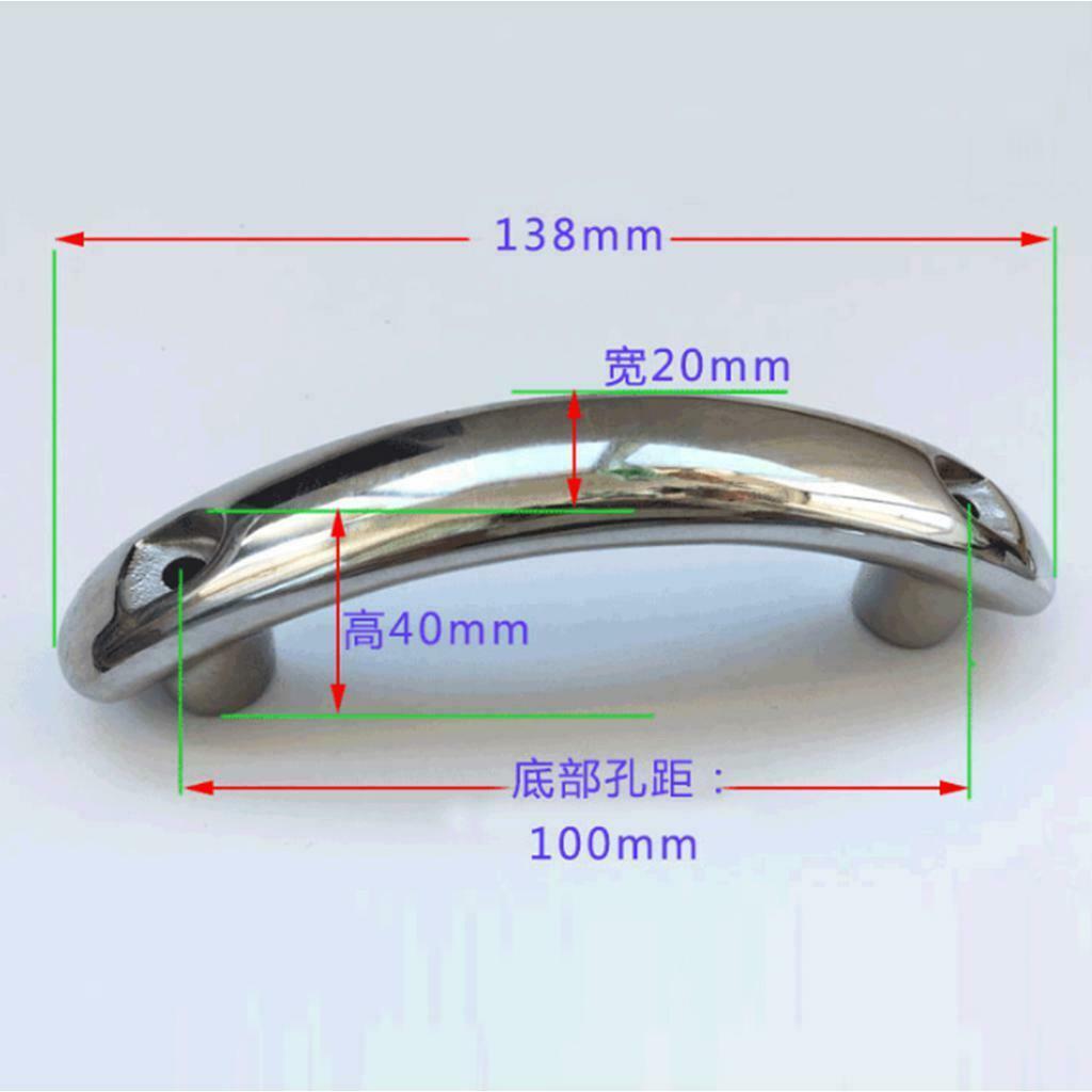 316 Stainless Steel Handrail Grab Handle Oxidation Resistance Polished for