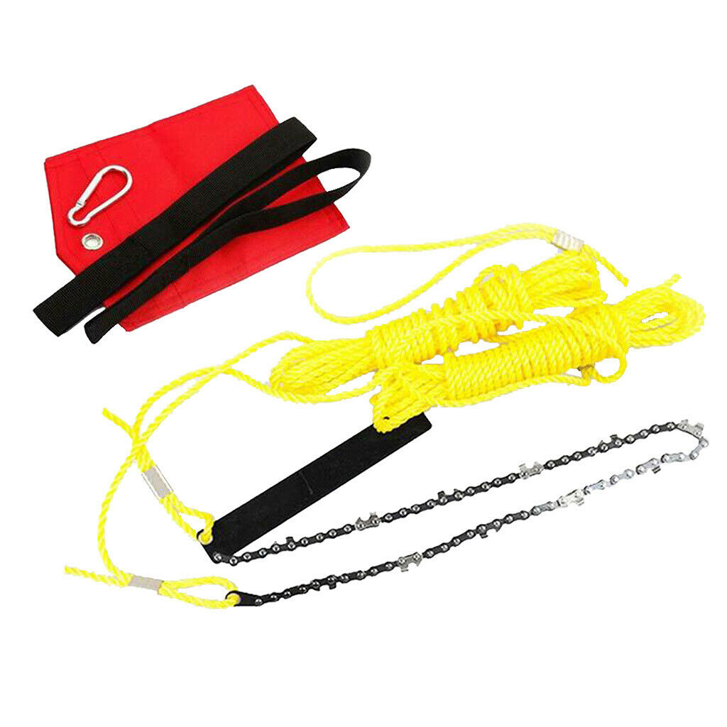 Hand Chain Saw High Limb Tree Branch Portable Cutting Tool 24 Inch Folding
