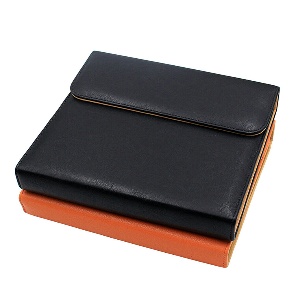 Leather Hairdresser Scissors Storage Case Shears Bag Pouch Holster Orange
