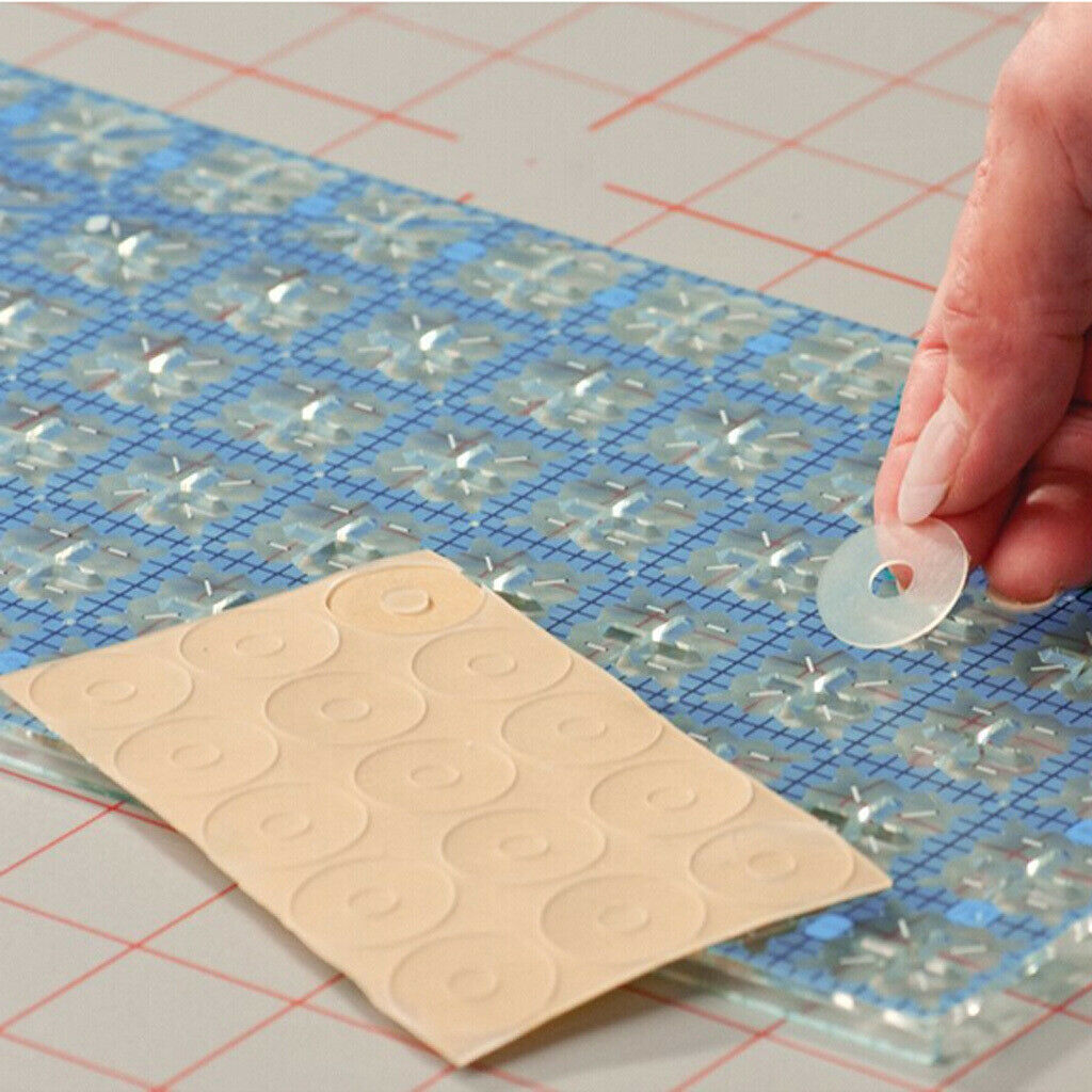 15 Pieces Non Slip Adhesive Rings Patchwork Quilting Leather Sewing Craft