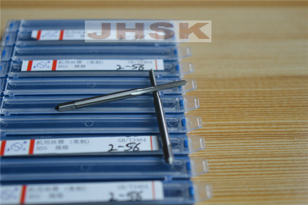 2pcs  HSS Right Hand Tap 2#-56 Taps Threading 2-56  High-quality