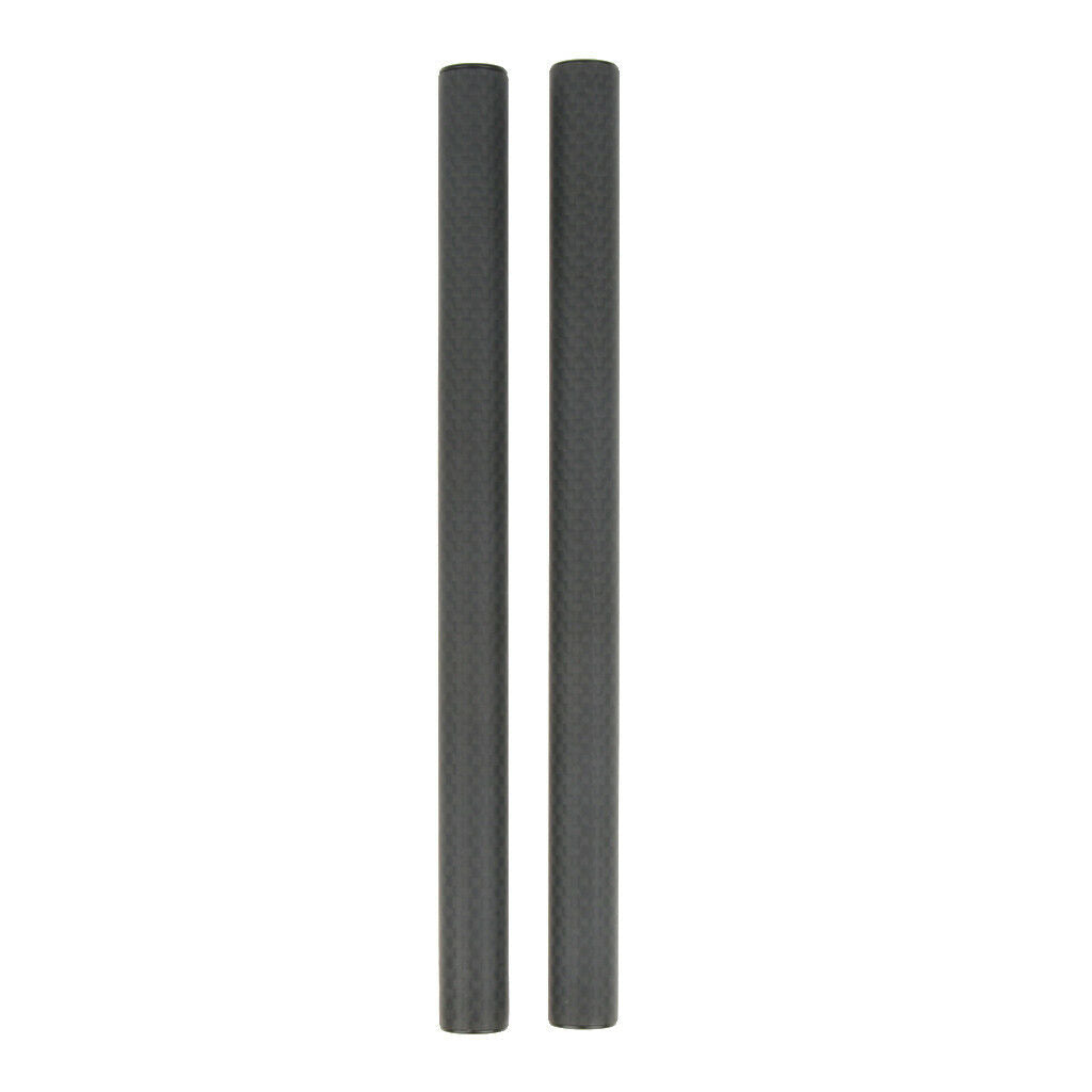 1Pair 15mm Carbon Fiber Rod for 15mm Rod Support System (non-Thread) 200mm