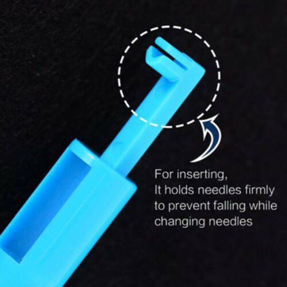 Easy For Sewing Machine Needle Inserter Threader Threading Applicator Tools New