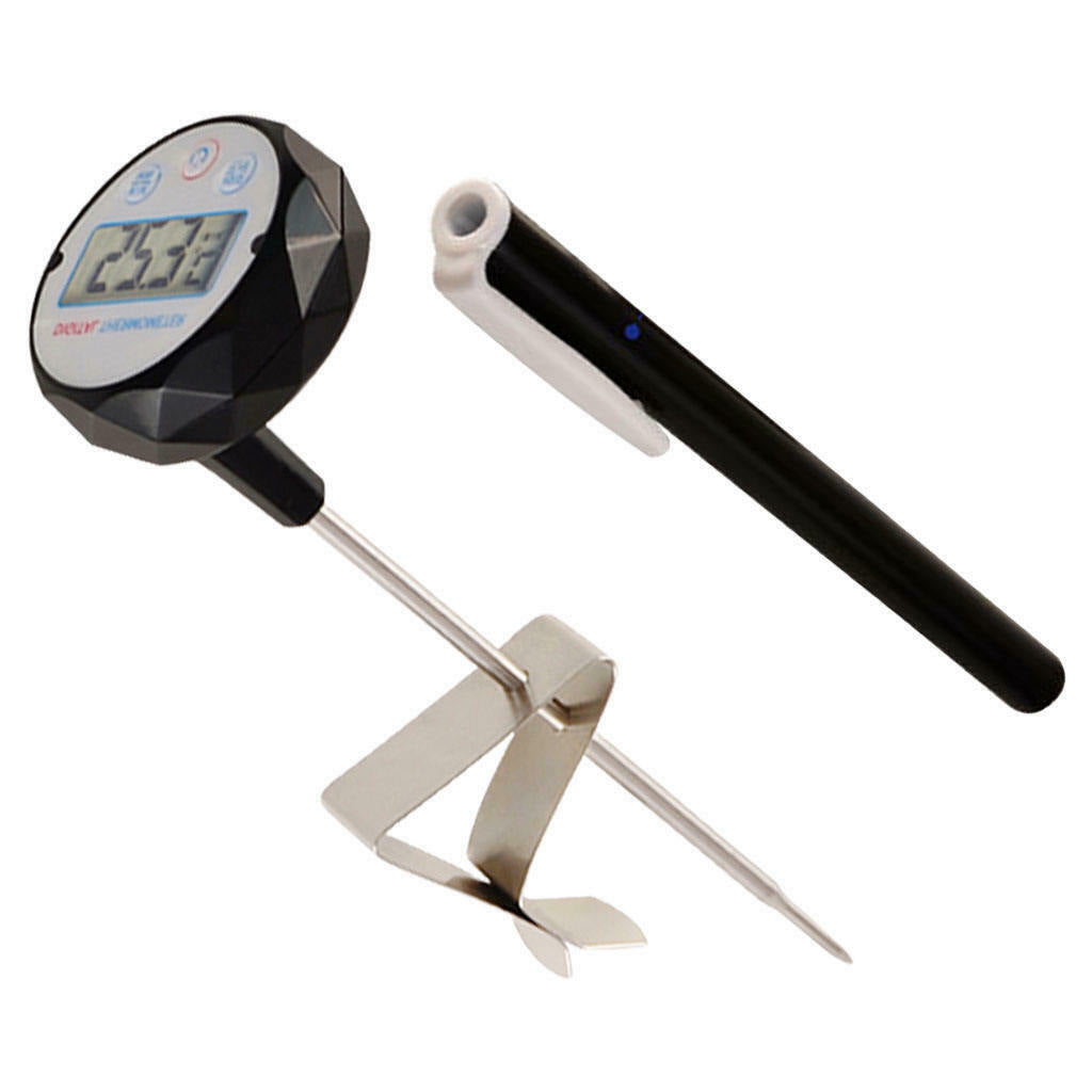 Food Thermometer LCD Digital Display for Outdoor BBQ Grilling Cooking Tool