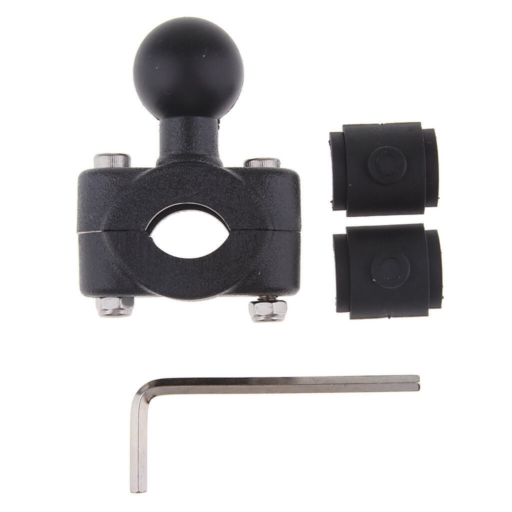 1" Ball (25mm) Adapter Clamp Motorcycle Rear View Mirror Mounts for Phone