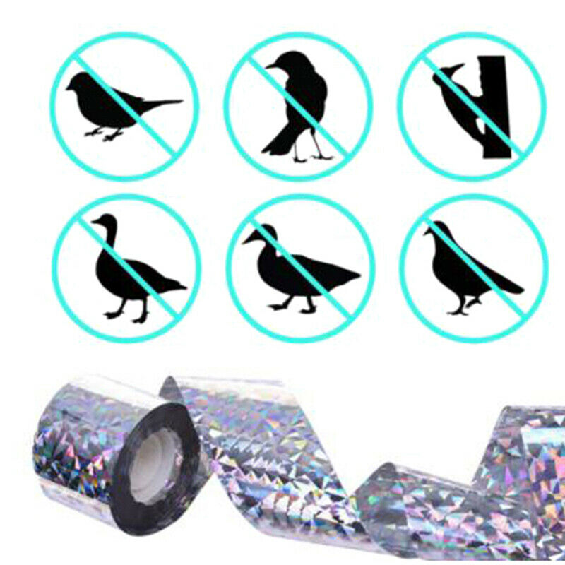 80M Garden Bird Repellent Tape Anti Bird Reflective Deterrent Tape Usef.l8