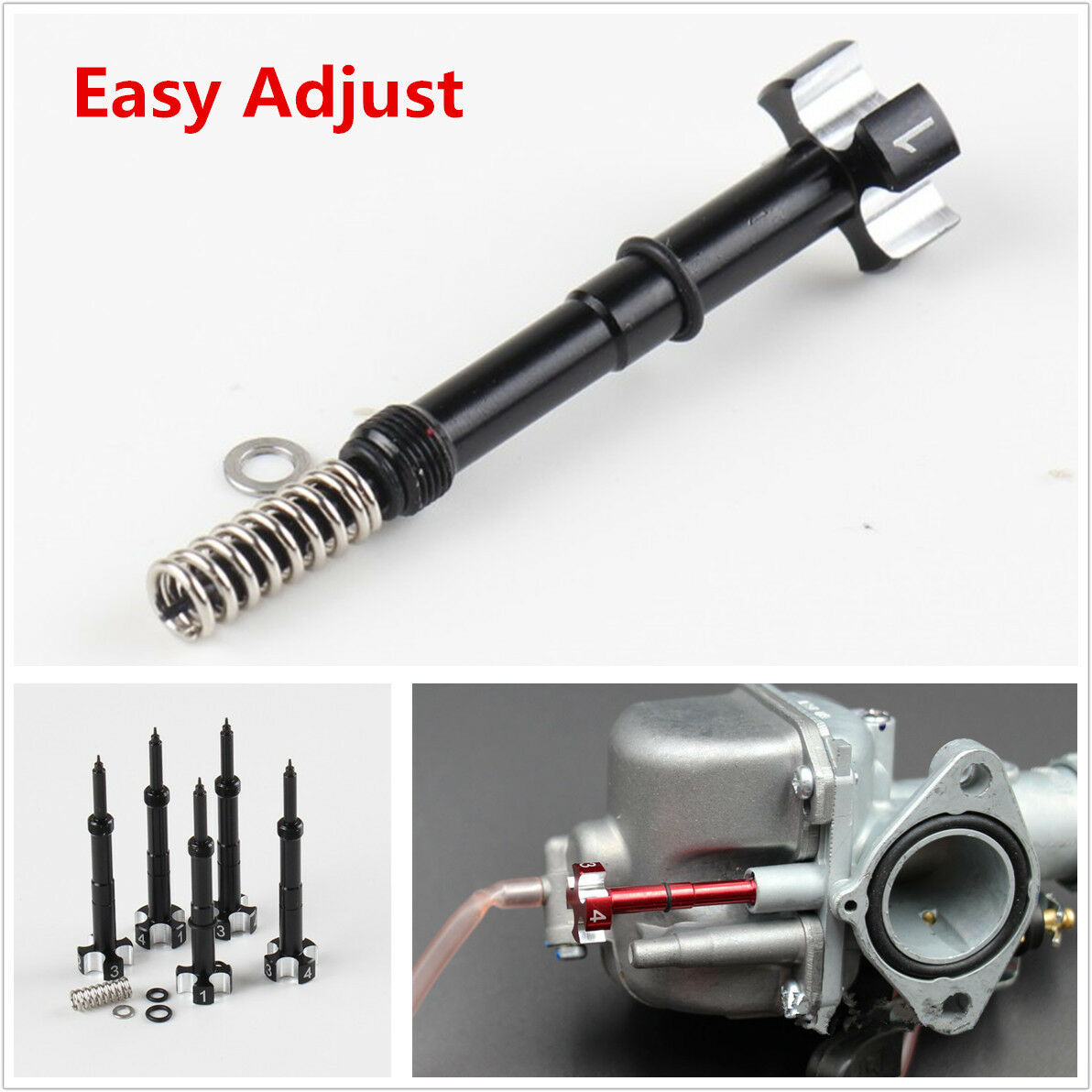 Motorcycle Easy Adjust Fuel Mixture Screw ATV Fcr Carb Motorbike Air Carburetor