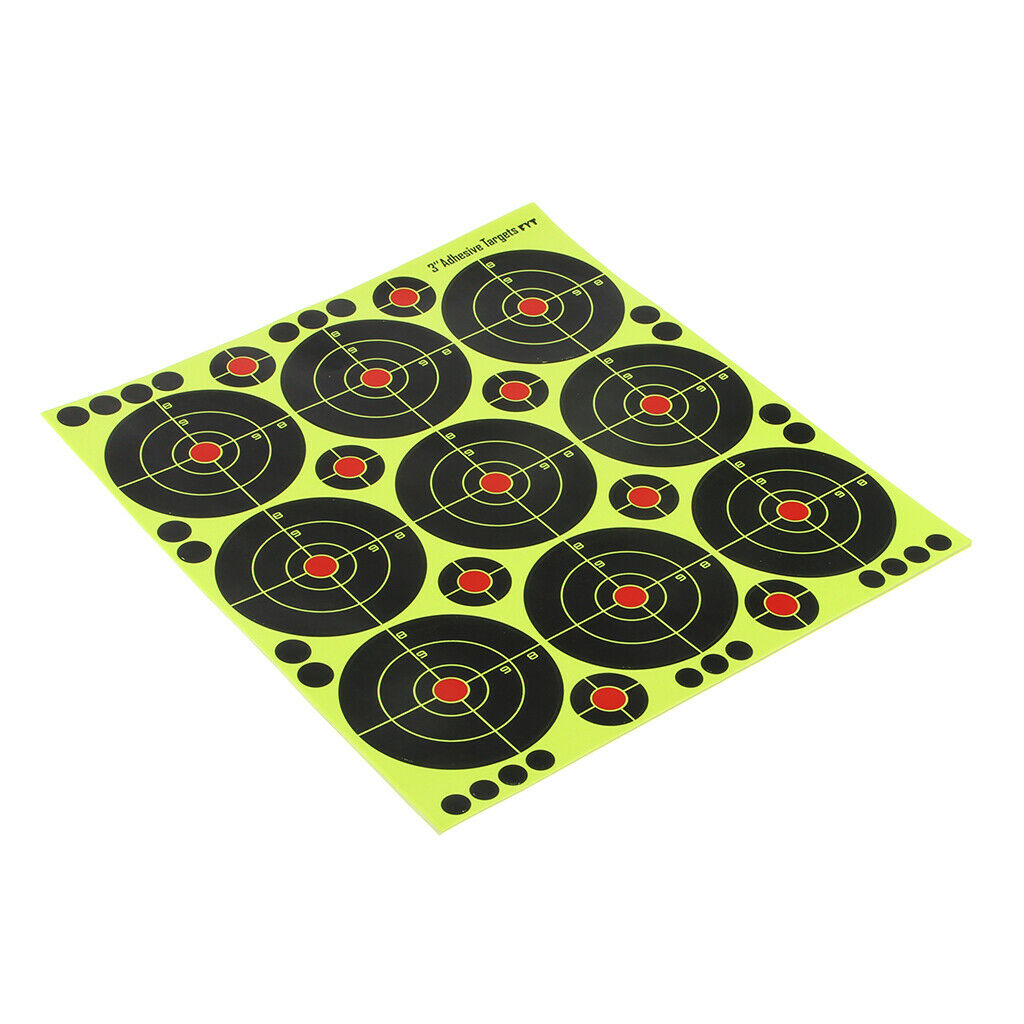 90pcs Shooting Targets Reactive Splatter Dia. 8cm Adhesive Paper Target