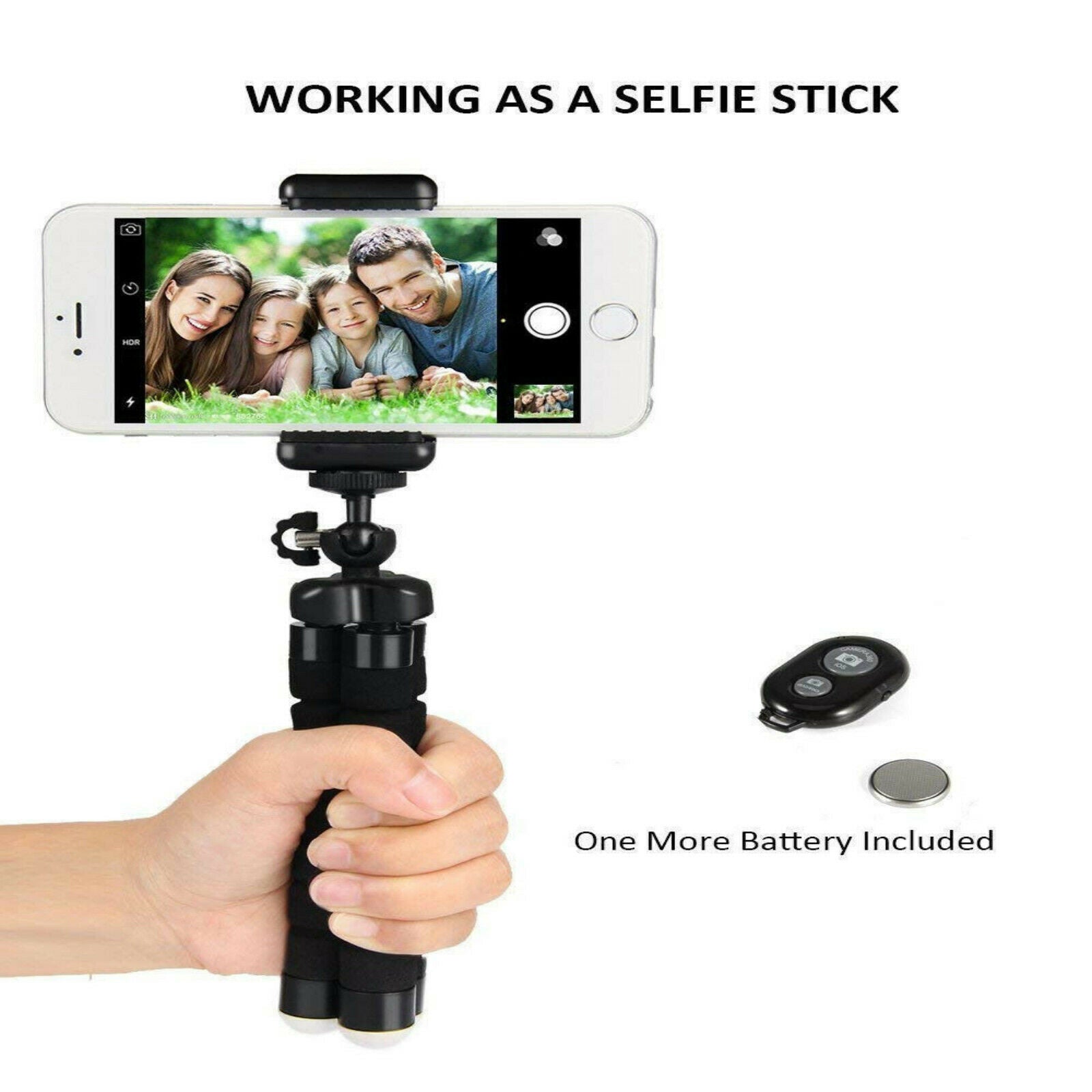 Universal Cell Phone Holder Flexible Octopus Tripod Bracket Selfie Stand Monopod