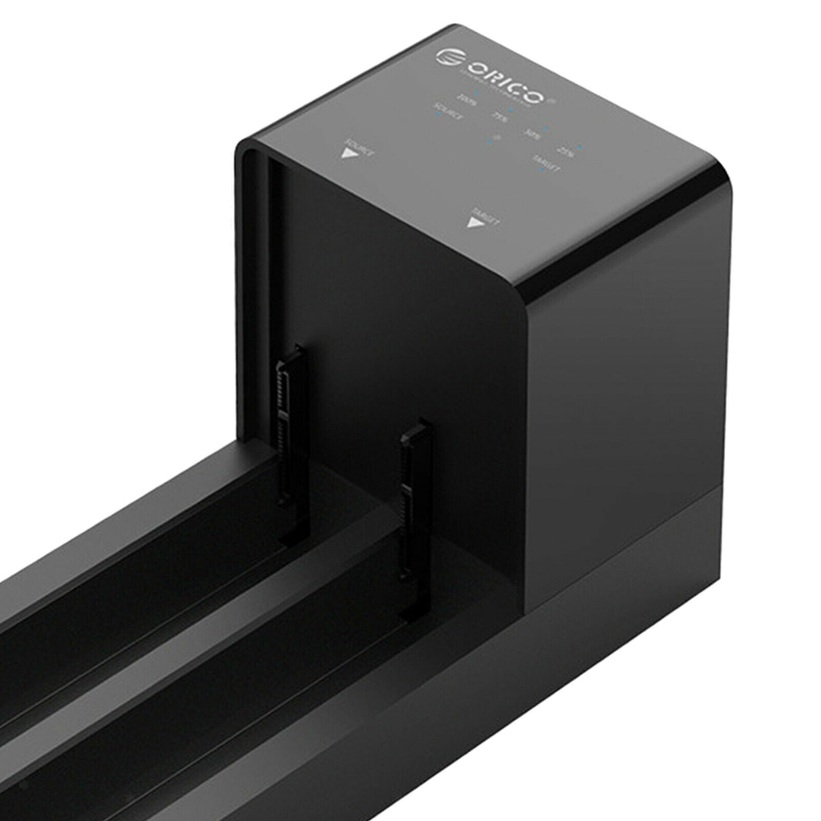 Dual Bay 3.5in HDD SSD Hard Drive Docking Station Enclosure w/Offline Clone