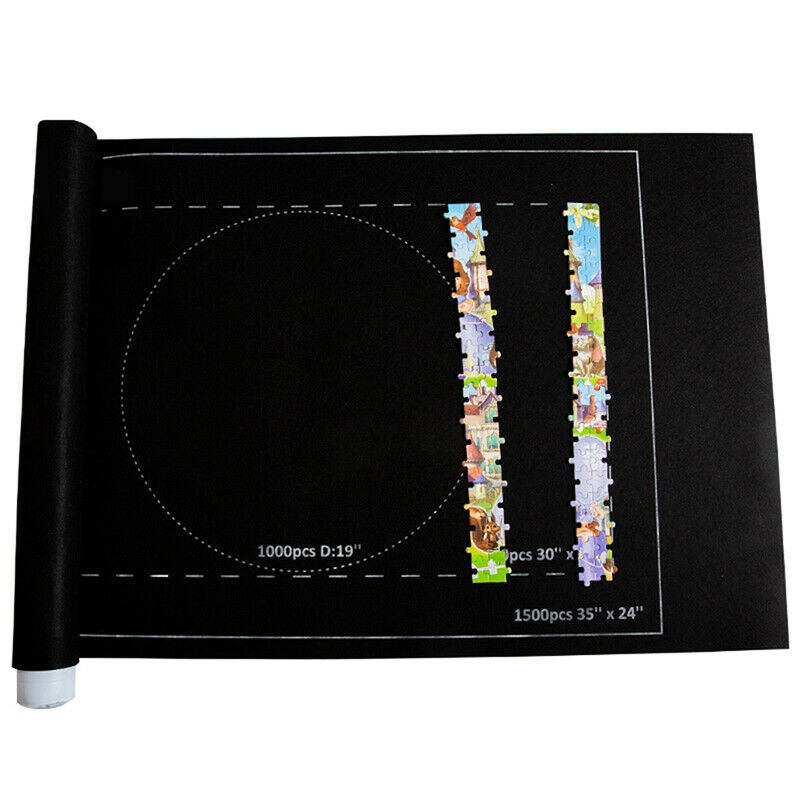 Puzzles Mat Jigsaw Roll Felt Mat Blanket For Up to 1000PC Puzzle Access RljJ BU