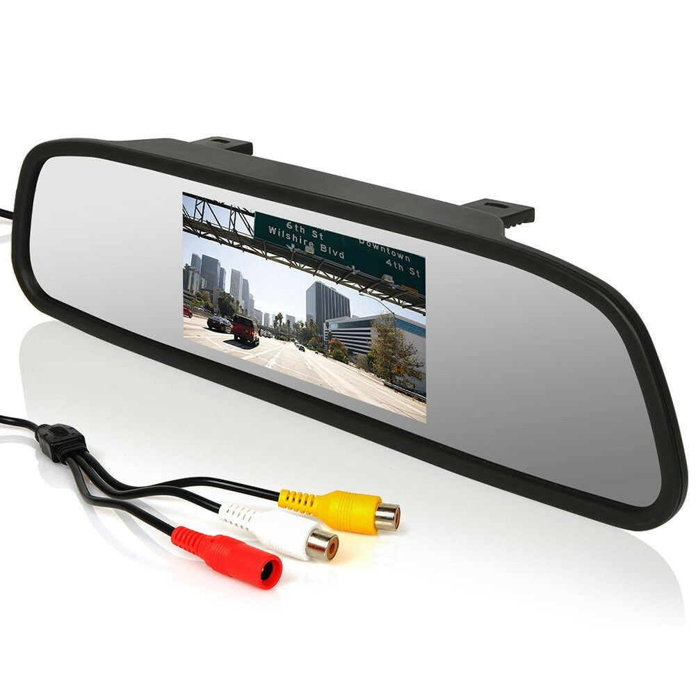 4.3"LCD Car Rear View Mirror Monitor &8LED Night   Reverse Backup HD Camera