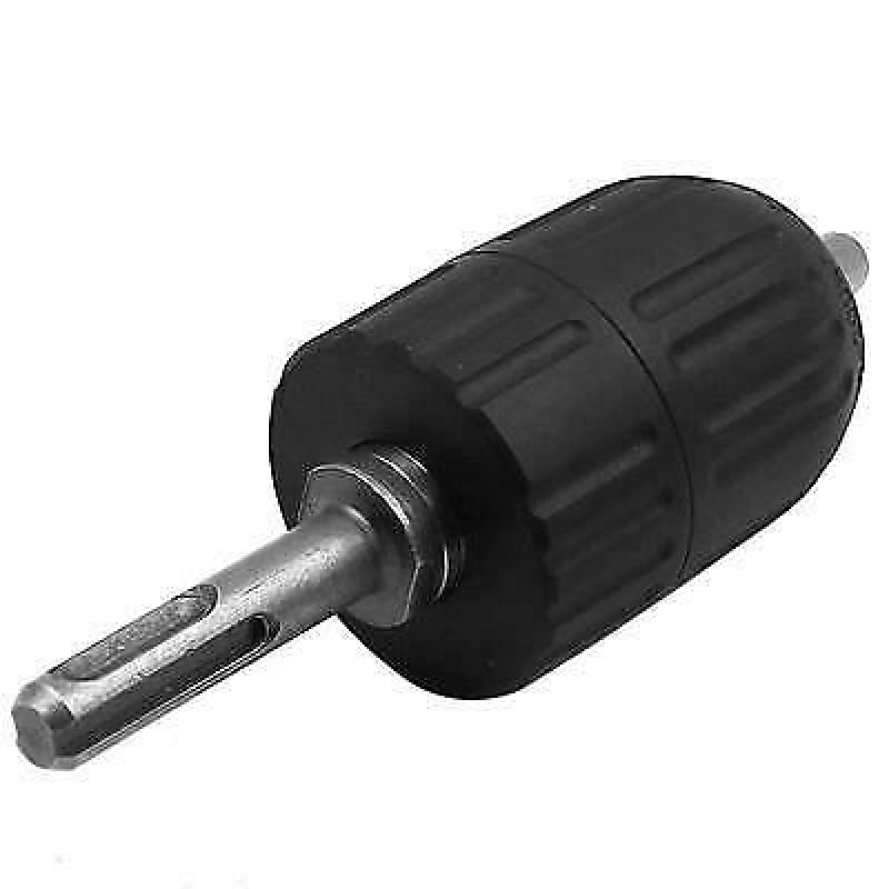 Keyless Drill Chuck 2-13mm To 1/2" - 20UNF with Round Shank Extension Rod Tools