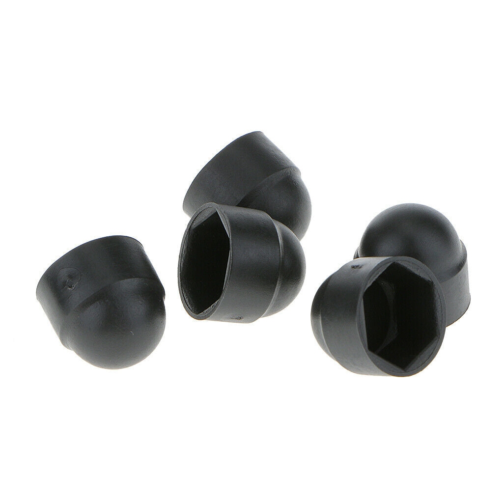 100x M8x13mm Black Dome  Nut Head Protection Caps Cover Hexagon Screws