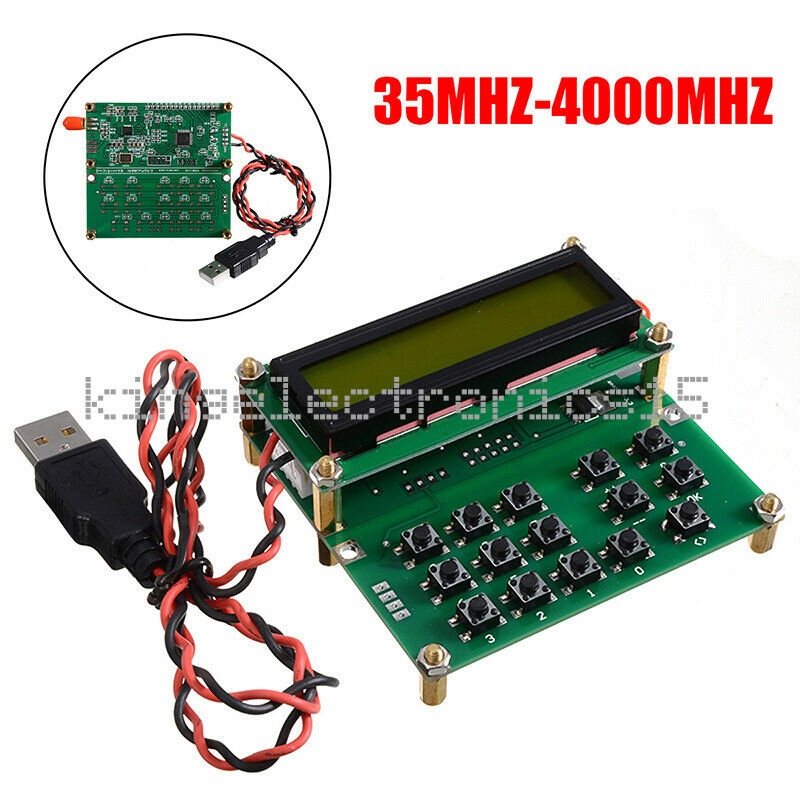 35MHz-4000MHz ADF4351-VFO Digital LCD Display RF Signal Source Signal Generator