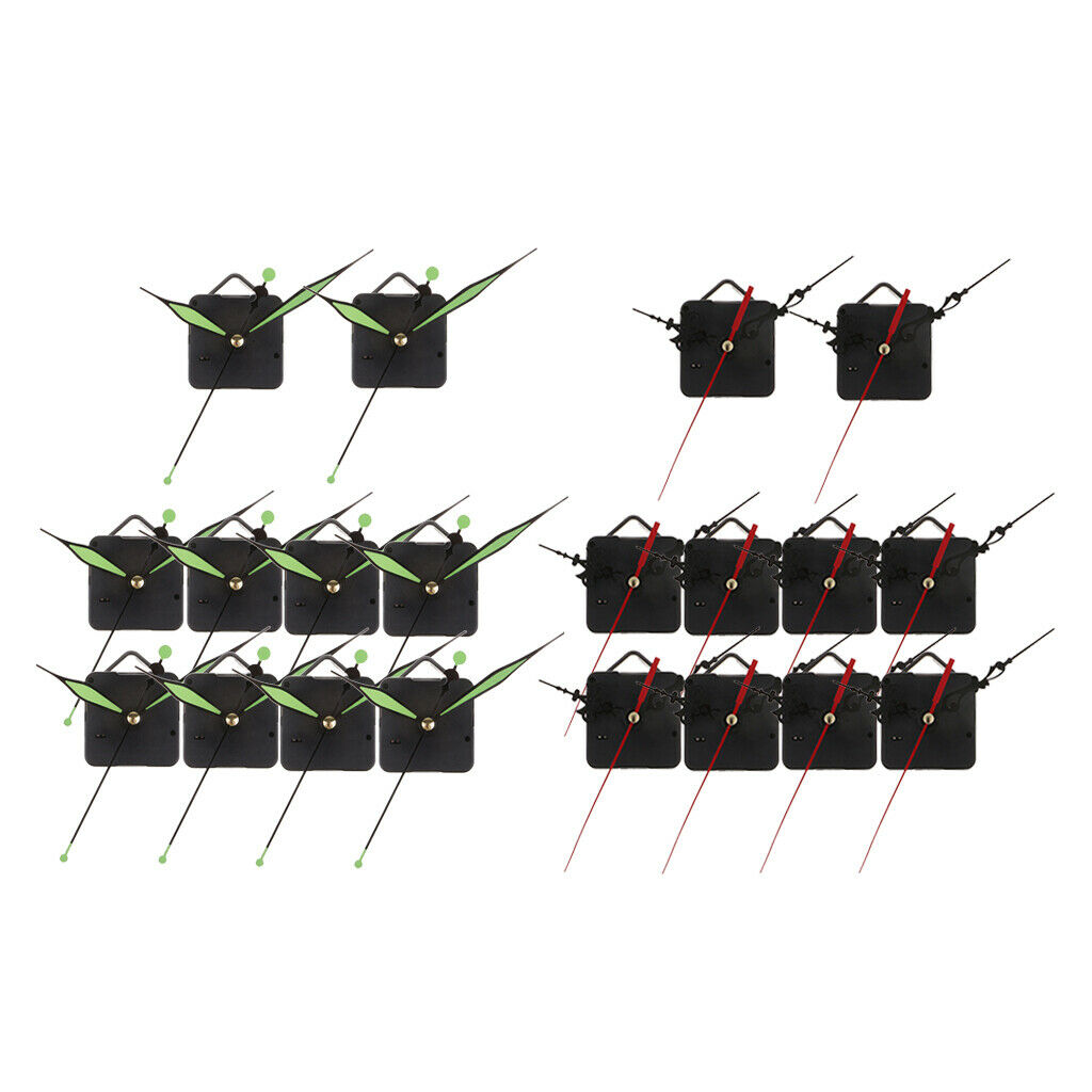 20Pcs Quartz Wall Clock Movement Replacement Accessories Kit Wall Decors