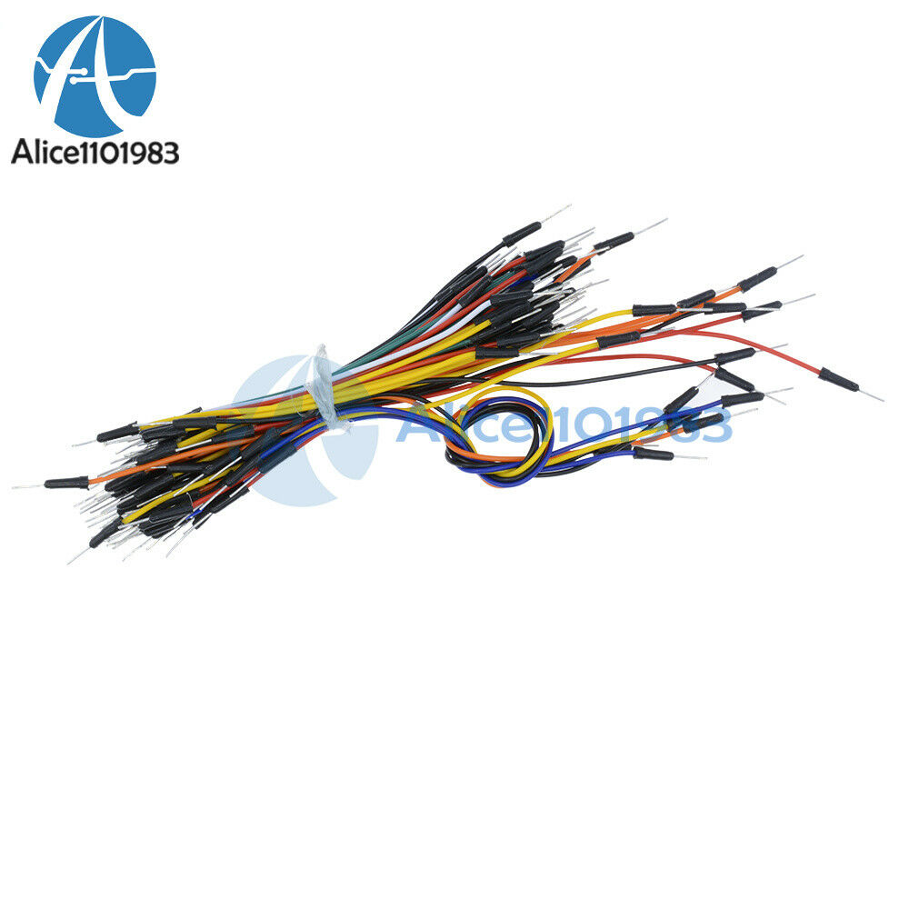 10pcs Male to Male 65pc Solderless Flexible Breadboard Jumper Cable Wires 650pcs