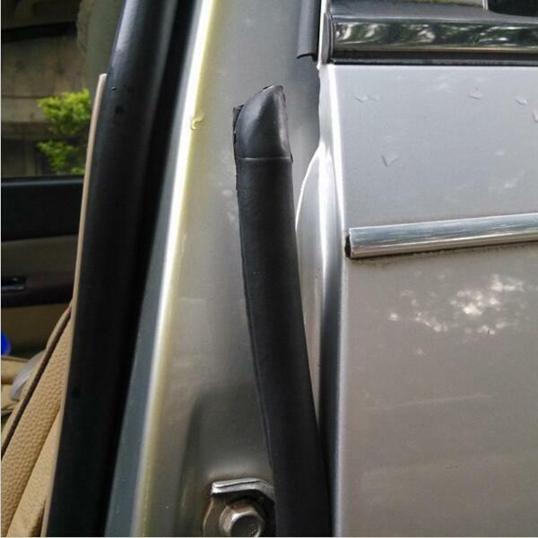2x B Pillar Auto Car Door Front Rear Edge Trim Seal Strip Rubber Sealing Strips