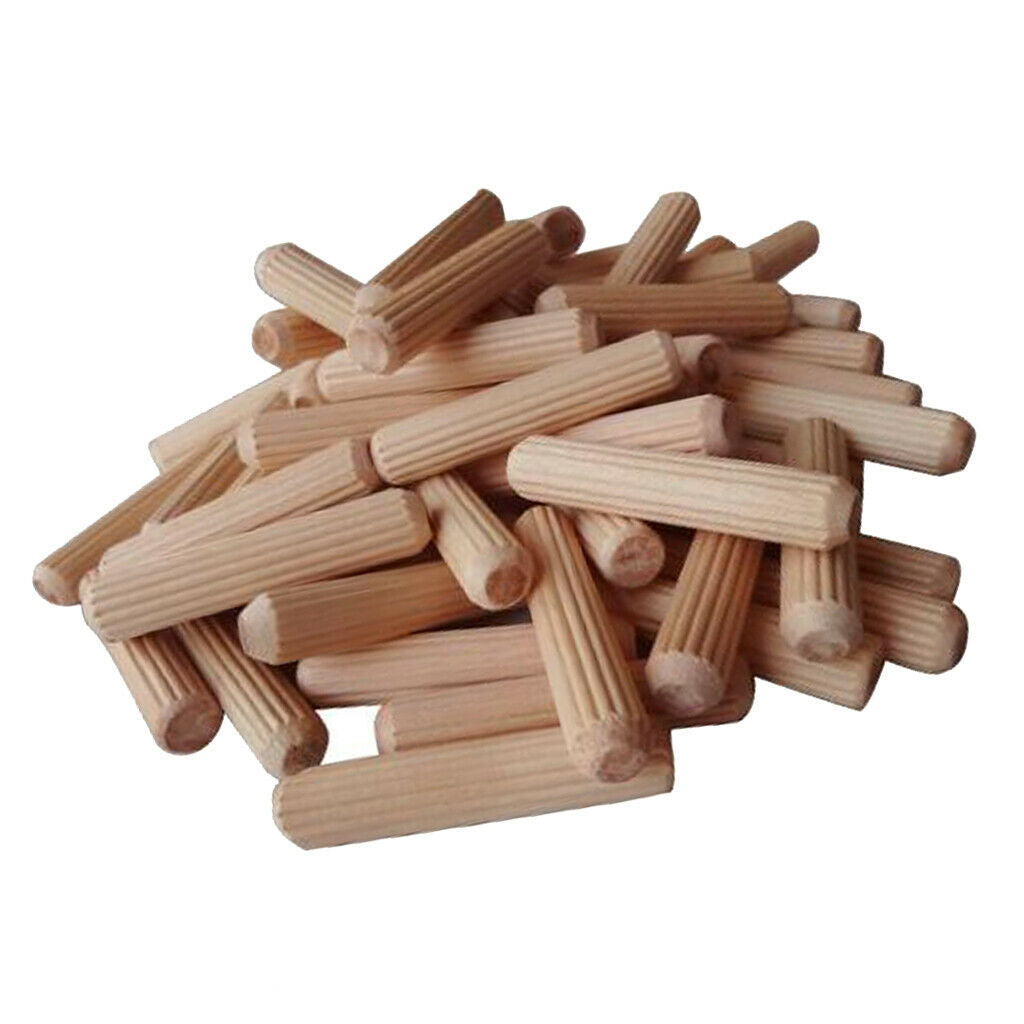 200X NATURAL WOODEN DOWEL RODS CRAFT for WOODWORKING CRAFTS PROJECT US