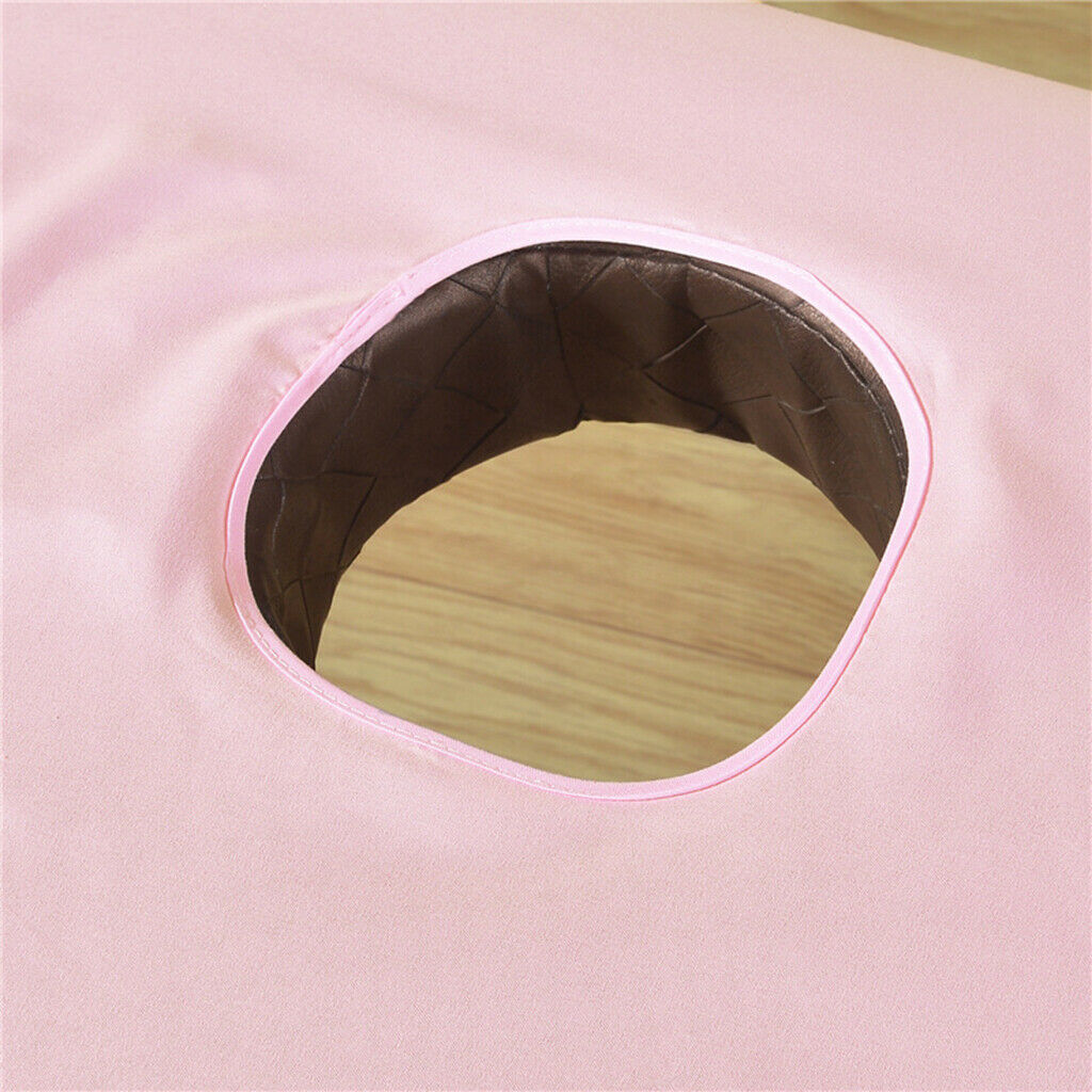 Brushed Cotton Beauty Massage Table Cover Bed Sheet 31x75inch Coffee/Pink