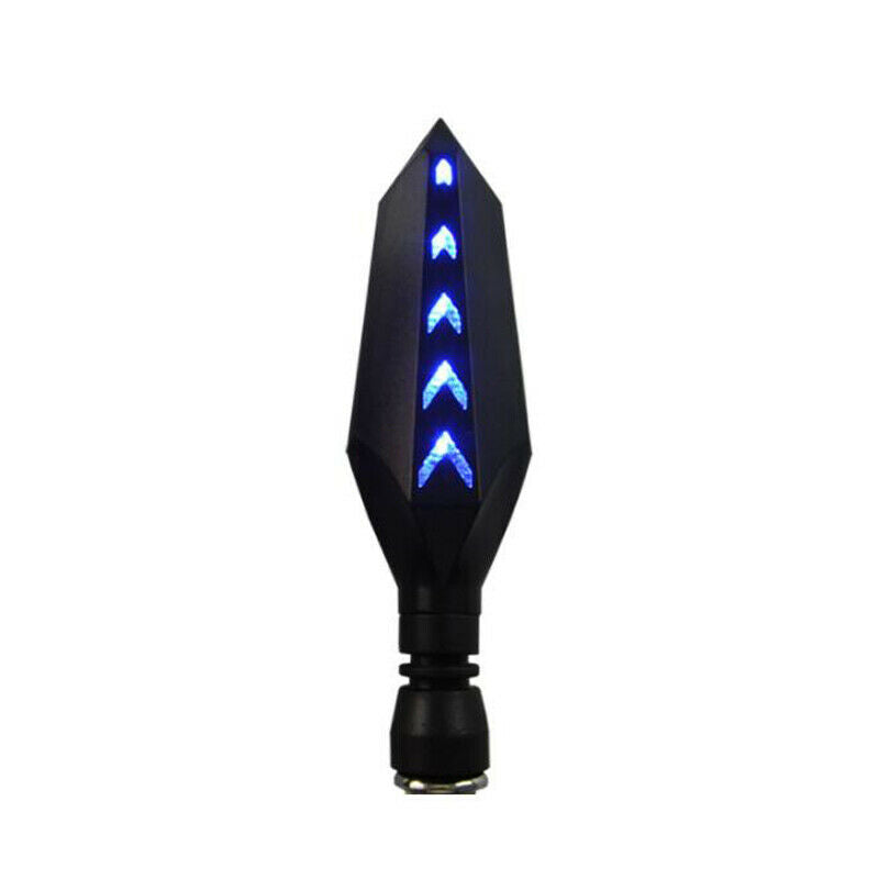 2x Motorcycle Turn Signal Flowing Water Tail Light LED Daytime lights waterproof