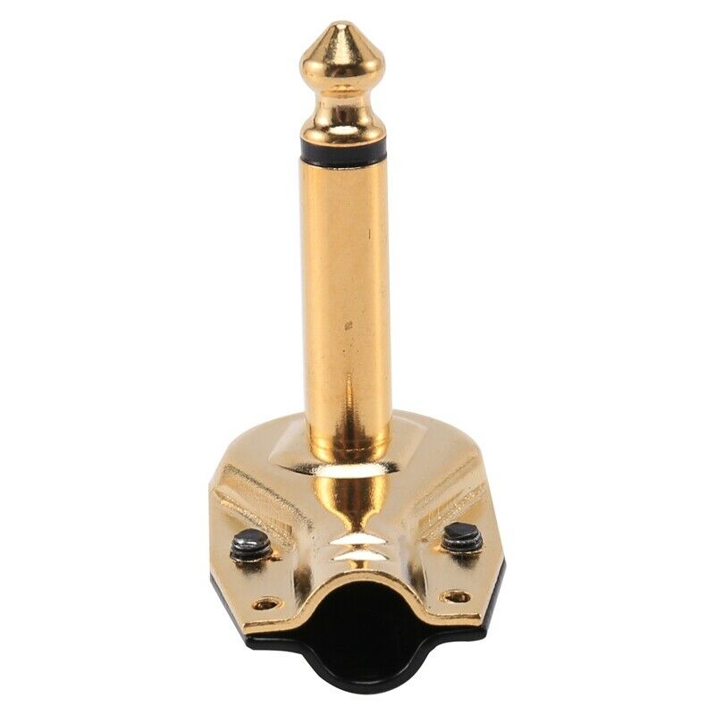 DIY 6.35MM 1/4inch Mono Male Right Angle Pancake Style Plug Connectors for SpeJ4