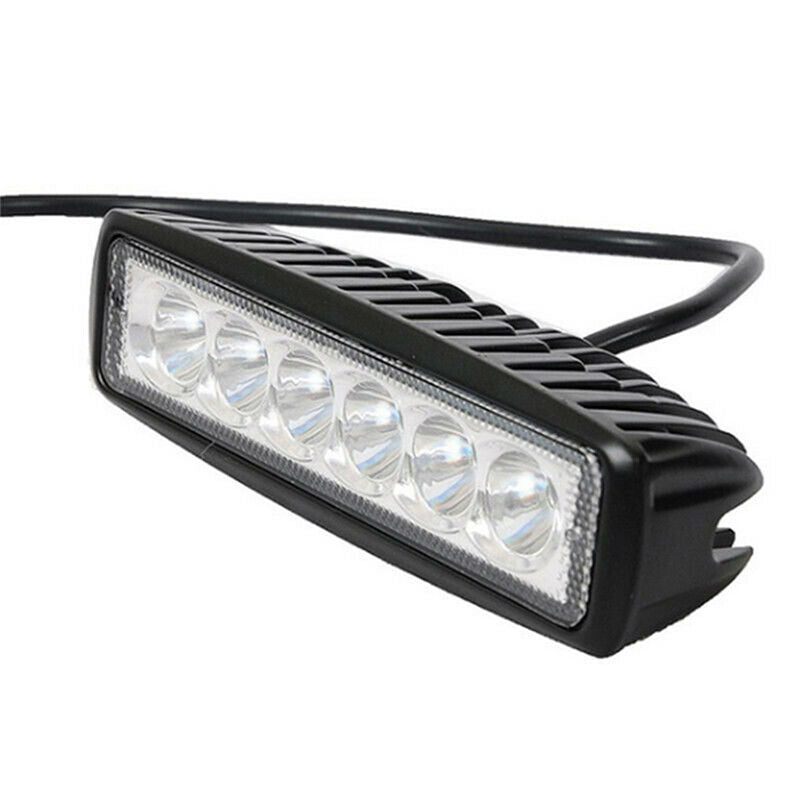 18W 6inch LED Work Light Bar Flood Lamp Offroad Driving Fog 4WD UTE SUV Truck SX