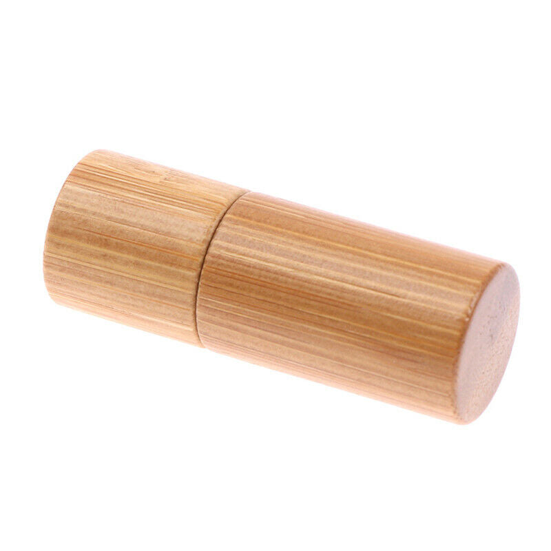 Bamboo Wood Bottle Perfume Empty Oil Bottle Stainless Roll On Ball Aromat.l8