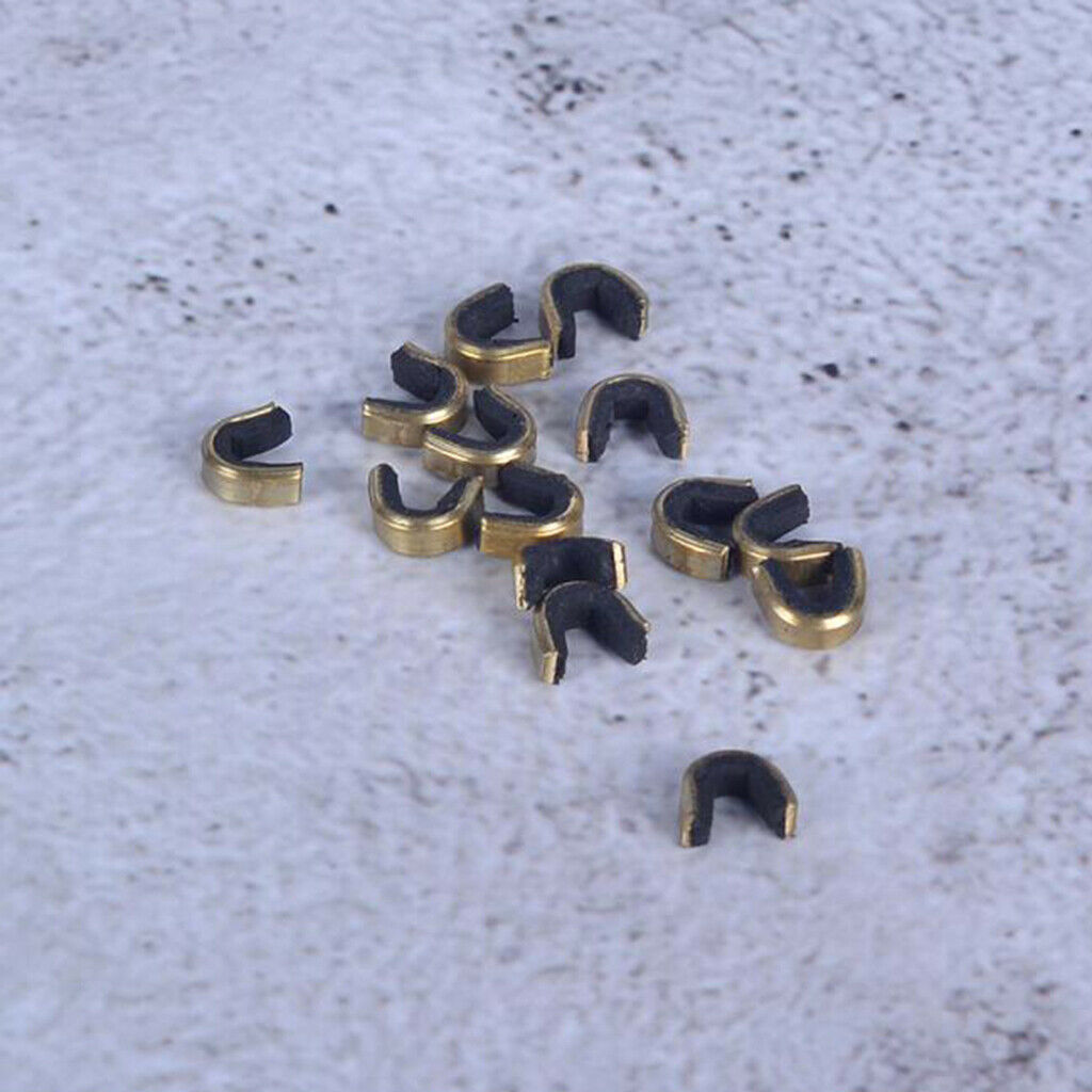 6 Packs Archery Strings Buckle Clips Nock Sets Brass Nocking Point Bow String