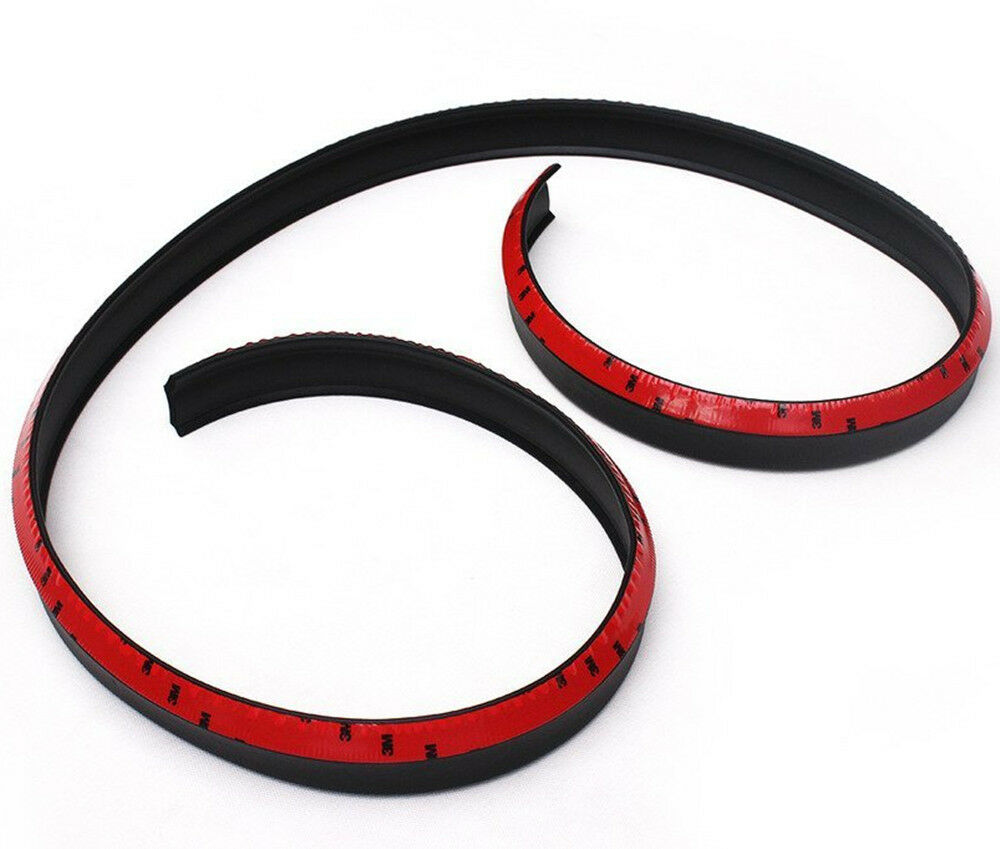 Car SUV Front Bumper Protector Lip Splitter Body Spoiler Skirt Valance Chin 2.5M