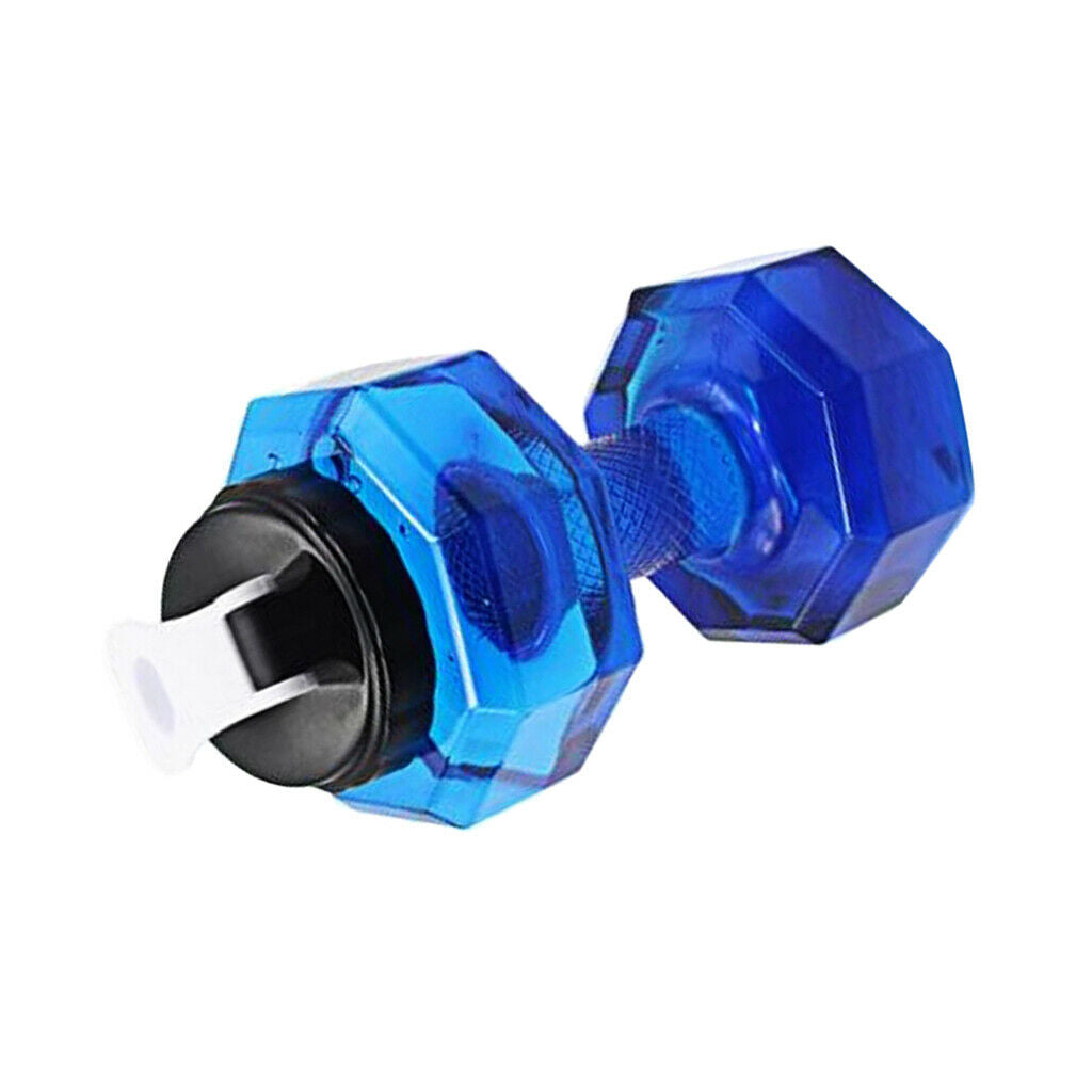 2pcs 2.2L Dumbbell Transparent  Cup Exercise Water Workout Bottle Fitness Gym