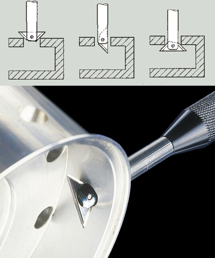 1pc NOGA RC1000 Reversible Mini-countersink Deburring tool with 1pc R1 Blade