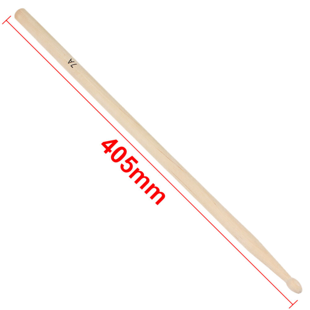 1 Pair 7A Practical Maple Wood Drum Sticks Drumsticks Music Bands AccessoriesBDA