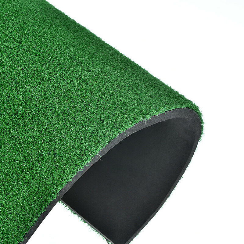 pratical golf practice mat antiskid chipping driving range training aid turf  Qx